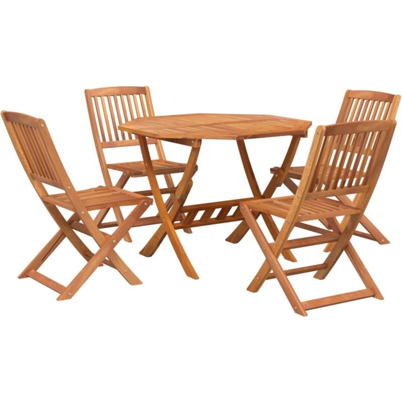 Vidaxl - Ensemble à manger de jardin 5 pcs Bois d'acacia solide