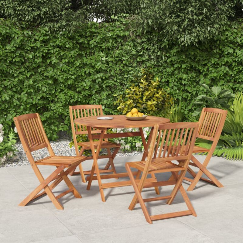 Vidaxl - Ensemble à manger de jardin 5 pcs Bois d'acacia solide