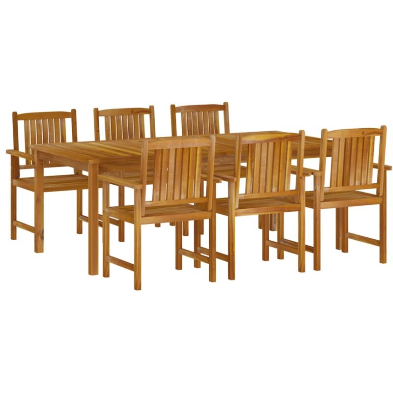 Vidaxl - Ensemble à manger de jardin 7 pcs Bois d'acacia massif