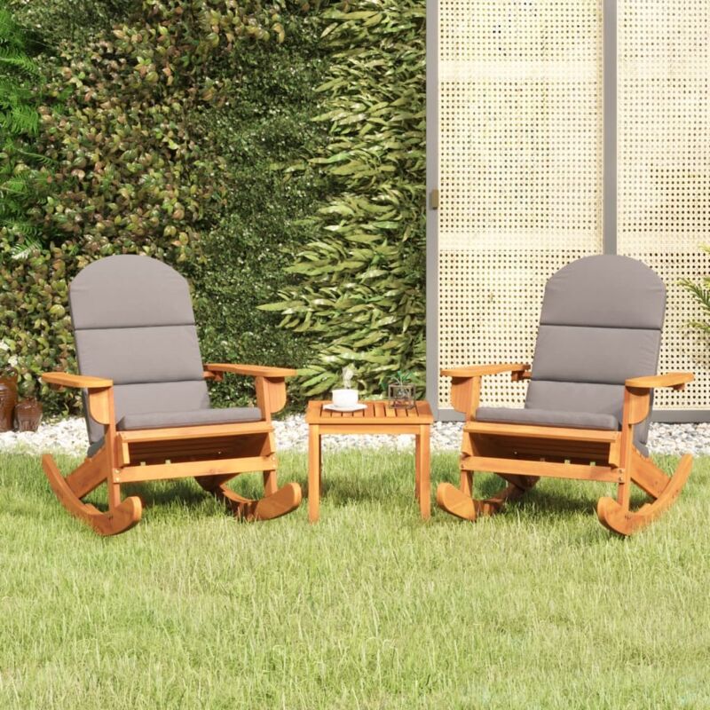 Vidaxl - Ensemble de salon de jardin Adirondack 3 pcs bois acacia solide