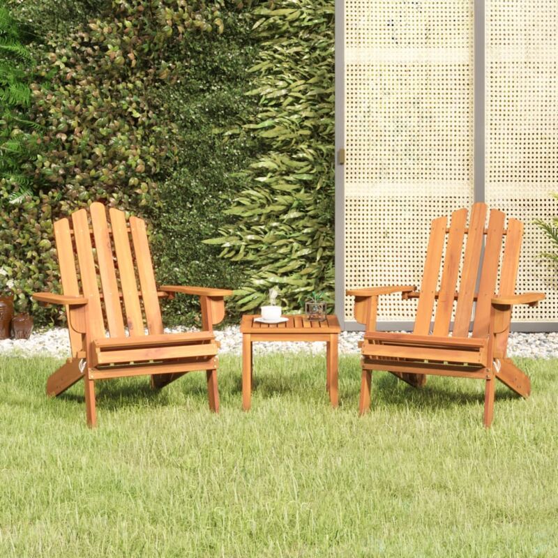 Vidaxl - Ensemble de salon de jardin Adirondack 3 pcs bois acacia solide