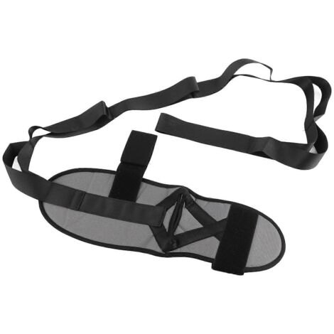 Ensemble de sangles d'étirement pour les jambes, ceinture d'étirement des pieds pour la rééducation des chevilles, l'entraînement et le yoga (gris)
