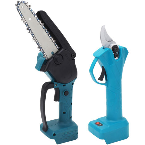 Ensemble de sécateurs électriques et mini-tronçonneuse : outils de jardinage sans fil avec rallonge pour BL1820, BL1830 et BL1840