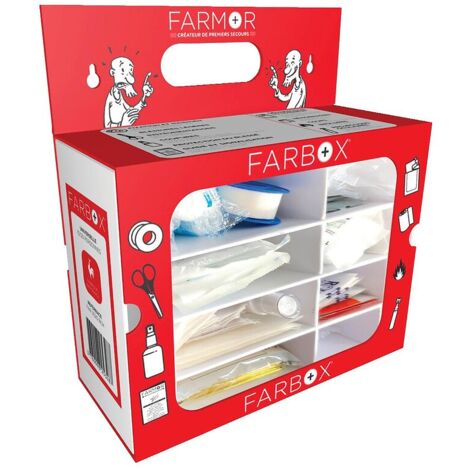 Ensemble de secours « Universel » 10/20 personnes - En carton FSC – Emballage recyclable - Farmor