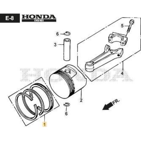 ENSEMBLE DE SEGMENTS DE PISTON ORIGINAL STIGA - 118551764/0