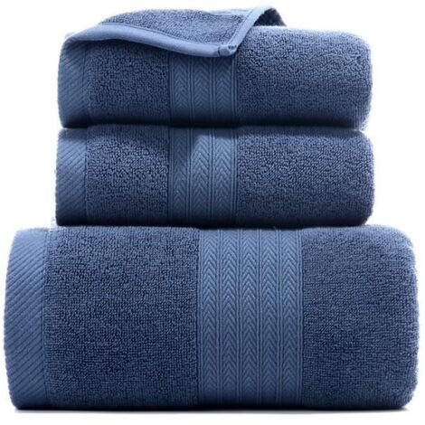 Ensemble de Serviettes de Bain - Soft Comfort - 3Serviettes de Bain, 100% Riche en air Coton Serviette de Bain,Lavable en Machine