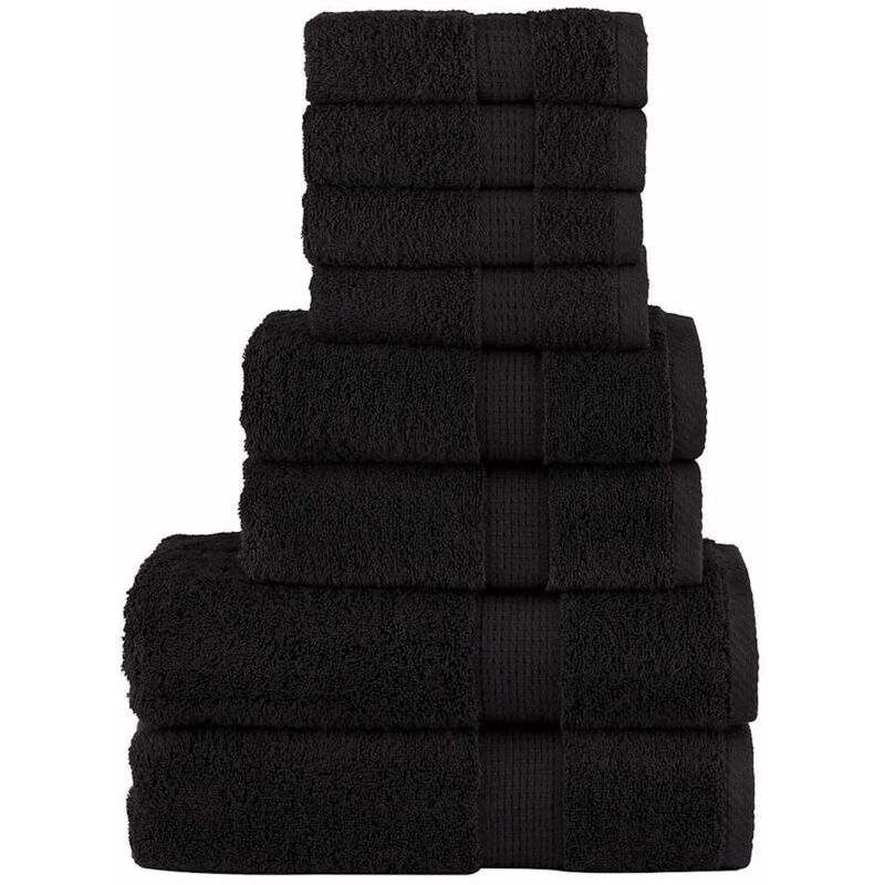 Ensemble de serviettes de qualité supérieure SOLUND 8 pcs noir