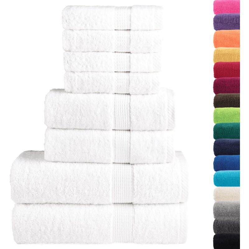Ensemble de serviettes de qualité supérieure solund 8 pcs blanc