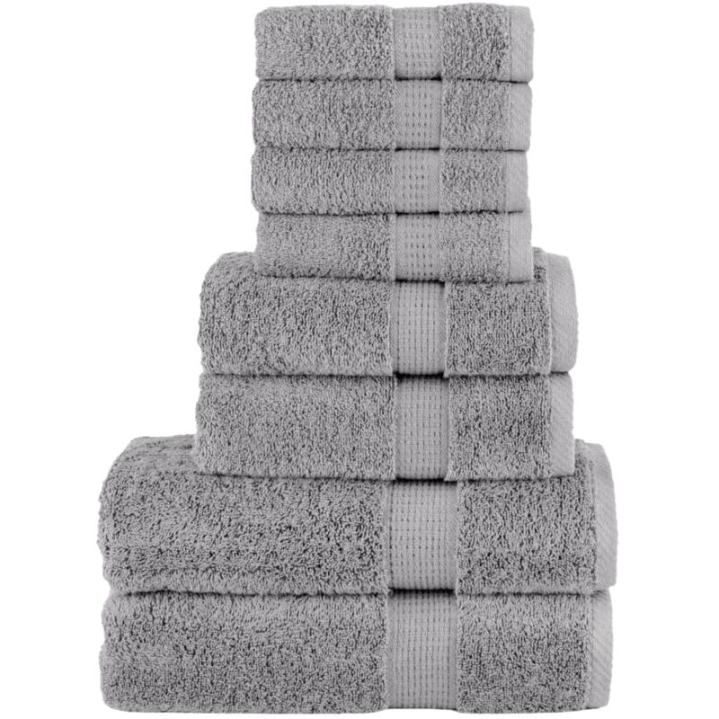 Ensemble de serviettes de qualité supérieure solund 8 pcs gris