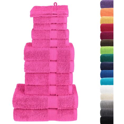 Ensemble de serviettes de qualité supérieure SOLUND 12 pcs rose CFW242132
