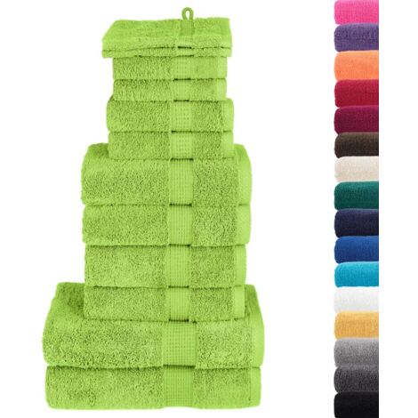 Ensemble de serviettes de qualité supérieure SOLUND 12 pcs vert CFW726354