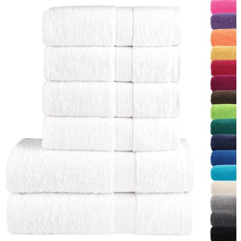 Ensemble de serviettes de qualité supérieure SOLUND 6 pcs blanc CFW794517