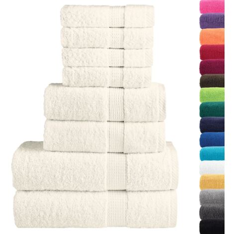 Ensemble de serviettes de qualité supérieure SOLUND 8 pcs crème CFW981411