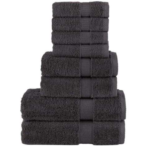 Ensemble de serviettes de qualité supérieure SOLUND 8 pcs vidaXL