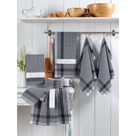 Ensemble de serviettes de toilette 10 pieces potikareli - noir 88647664 88647664 88647664 88647664