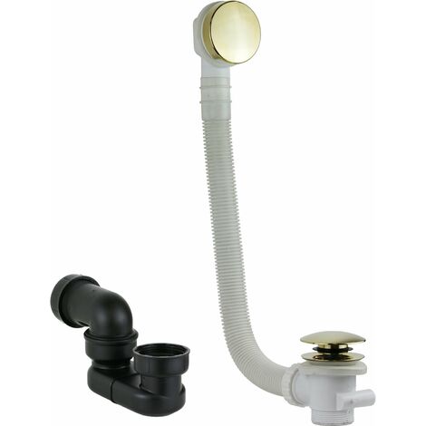 Ensemble de siphon et colonne de déchets de couleur or Vicario KITVICARIO3