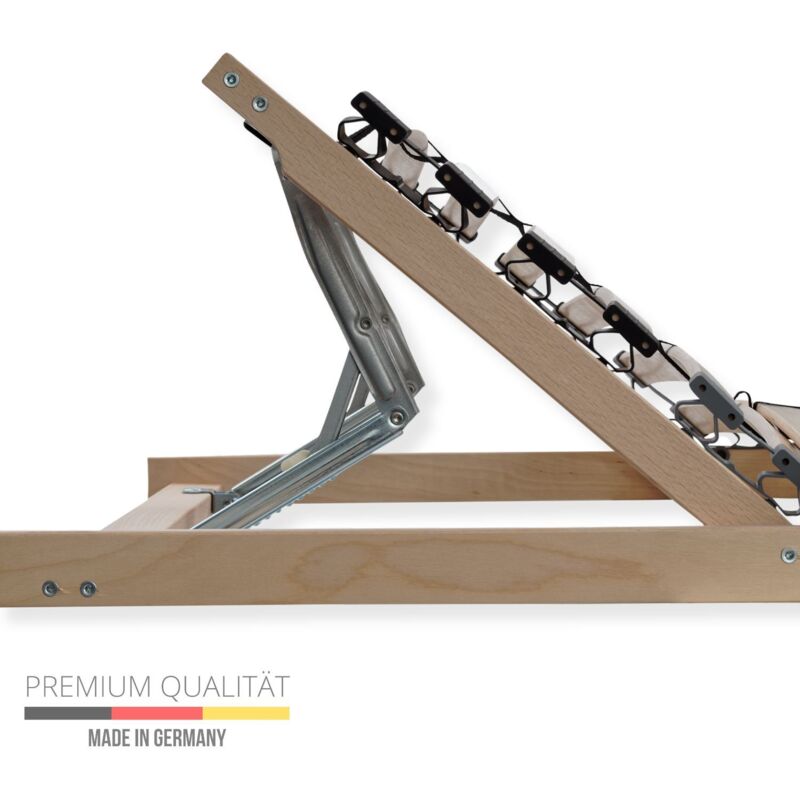 Sommier à lattes 140x200 avec tête réglable- 7 zones, 28 lattes Sommier à lattes 140x200, charge env. 150Kg