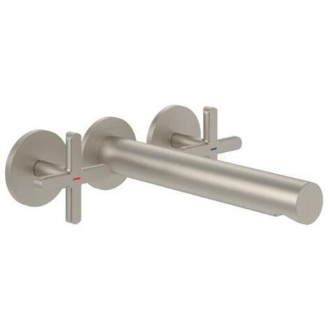 Ensemble de sortie de lave-linge VB Loop&Friends 12 60x60x225mm avec déconnexion, Nickel Mat brossé