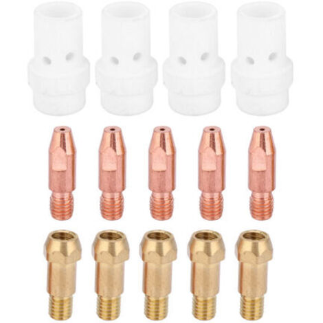 Ensemble de supports de diffuseur de gaz à pointe de Contact, 14 pièces, pour torche de soudage Binzel 36KD MIG, 0,8 mm