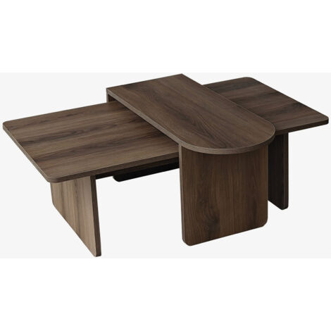 Ensemble de table basse en bois "Paris" 105 x 60 x 35 cm - Bronze