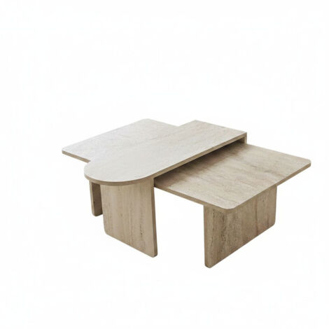 Ensemble de table basse en bois "Paris" 105 x 60 x 35 cm - Bronze