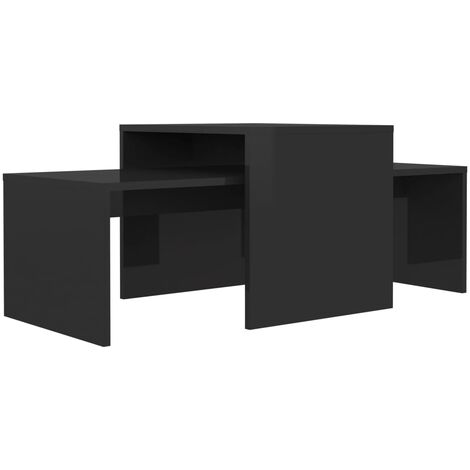 vidaXL Ensemble de Tables Basses Aggloméré Gigogne Table d'Appoint Multicolore