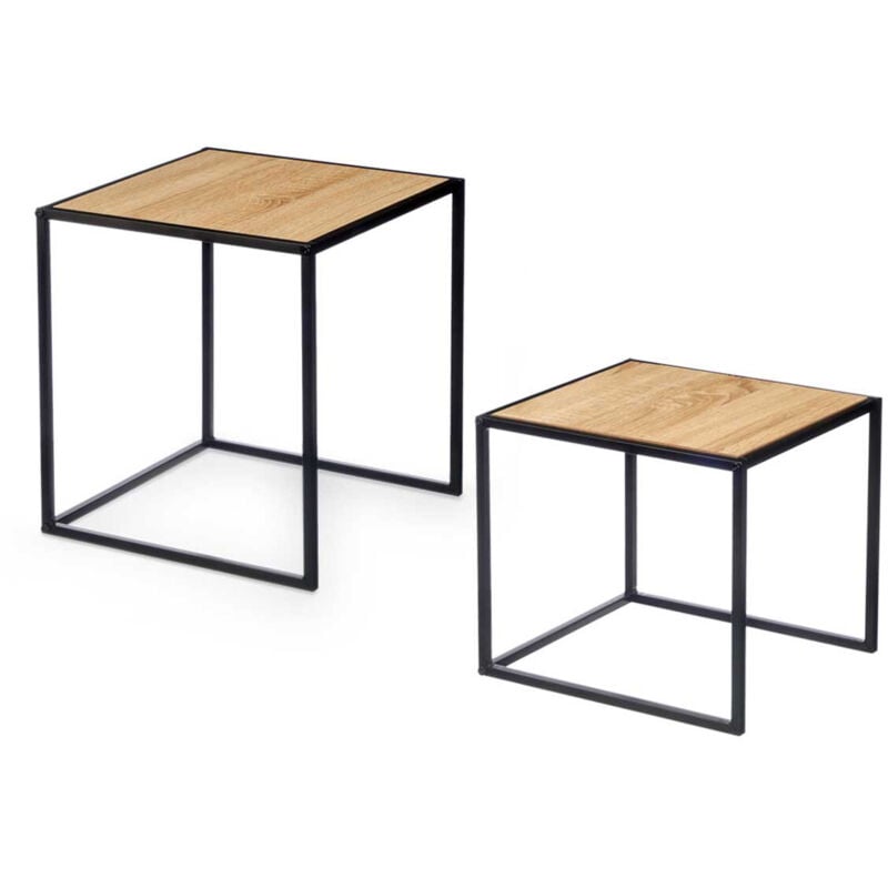 Ensemble de tables métalliques industry, 2 pièces