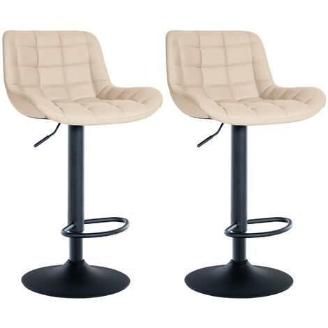 Ensemble de tabourets de bar à 2 bar, faux cuir