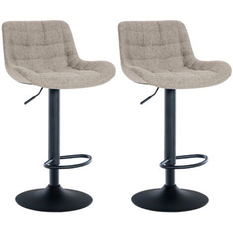 Ensemble de tabourets de bar à 2 bar, tissu