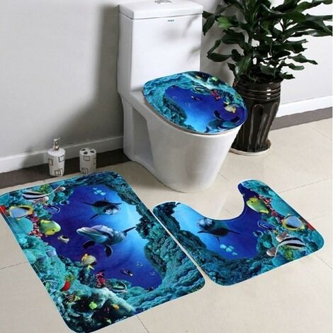 Tapis de Bain Antidérapant à Poils Longs en Microfibre Chenille Tapis de Sol Lavable en Machine pour Bain,Douche et Salle de Bain Duckshell