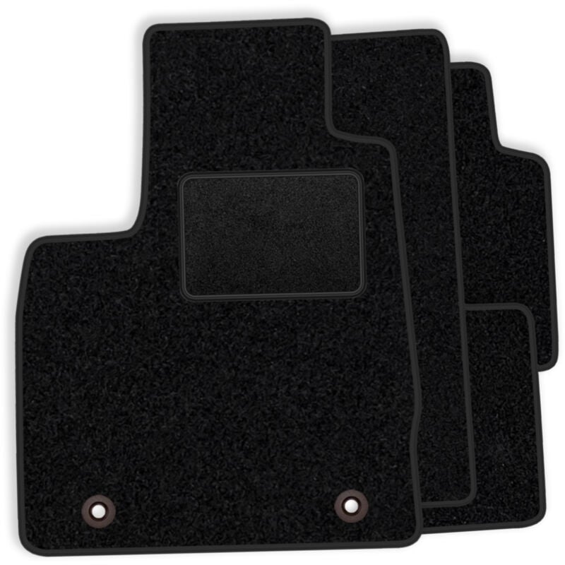 Ensemble de tapis de sol en velours pour Mercedes Classe C W203 4-matic 2000-2006 - finition noire