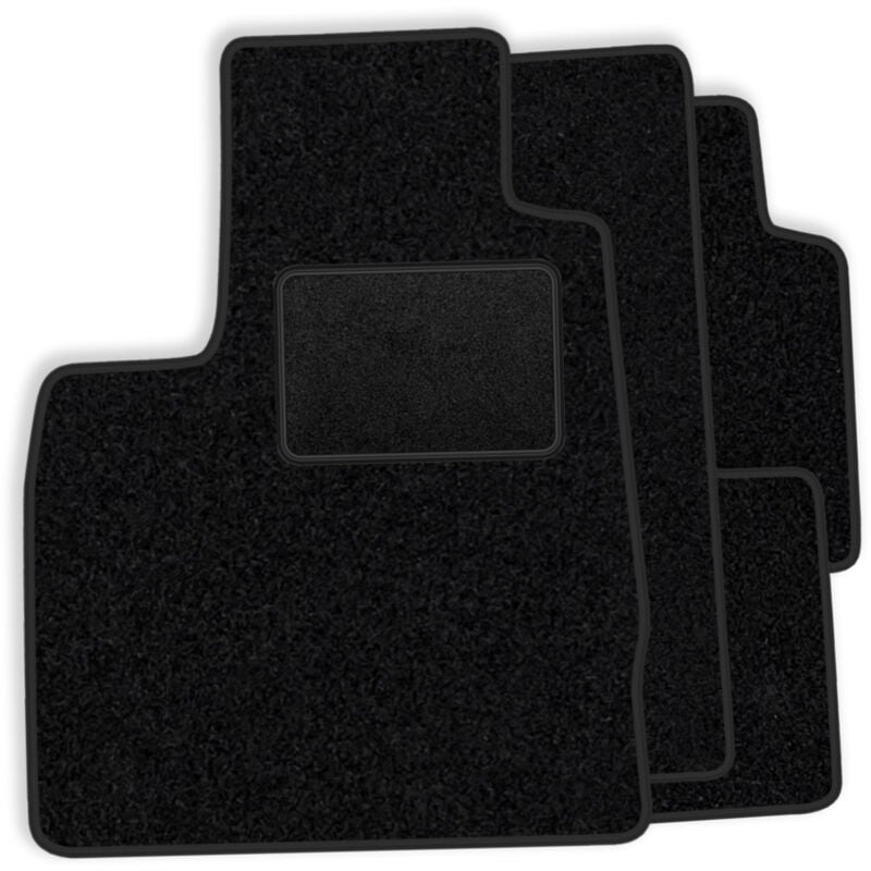 Ensemble de tapis en velours pour Ford Fiesta III MK3 1989-1996 - finition noire