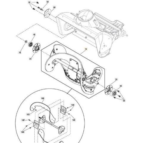 ENSEMBLE DE TARIÈRE ORIGINAL STIGA - 1812-2635-01
