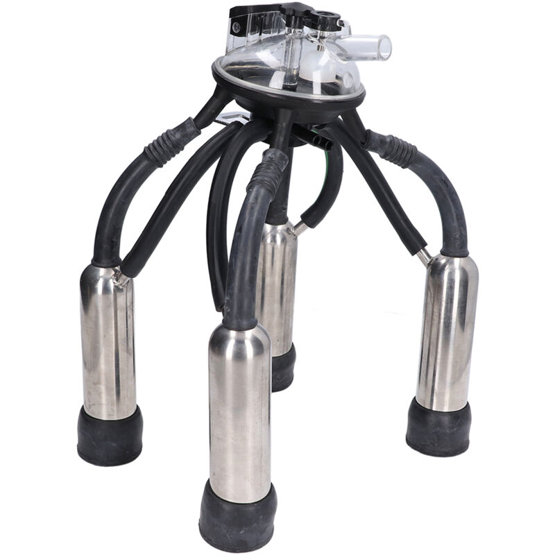 Eosnow - Ensemble de tasses antirouille en Silicone et acier inoxydable, pour la traite des vaches, pour pompe à vide, Machine à lait