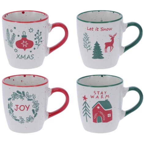 Ensemble de tasses de Noël, 4 x 200 ml