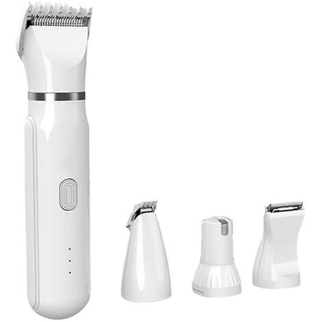 Ensemble de toilettage et de coupe 4 en 1 pour animaux de compagnie : 4 tondeuses différentes pour chiens et chats, tondeuse silencieuse.-AquaForge