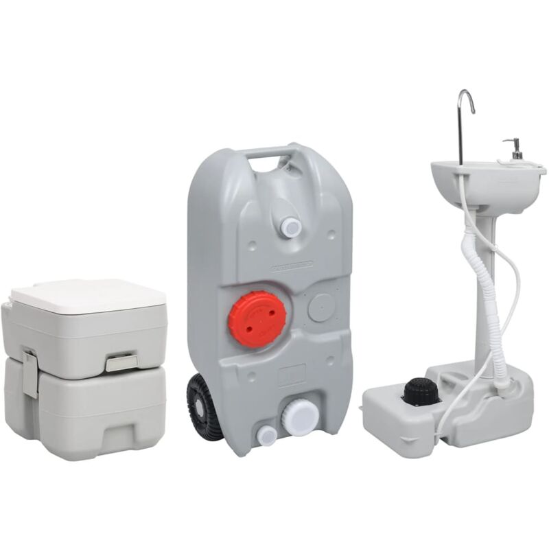 Vidaxl - Ensemble de toilette support de lavage des mains réservoir eau
