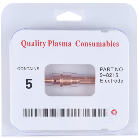 Ensemble de torche de coupe plasma Thermal Dynamics - 5 pièces, électrodes SL60-100 9-8215