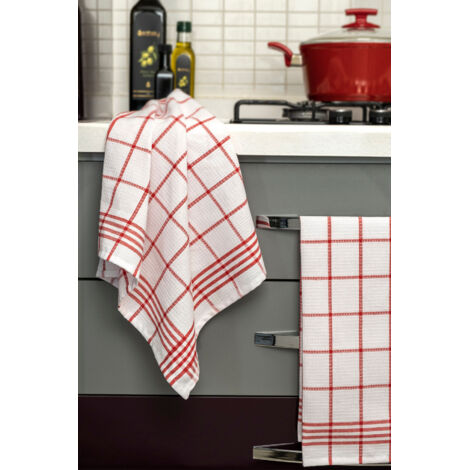 Ensemble de torchons de cuisine Set Rouge