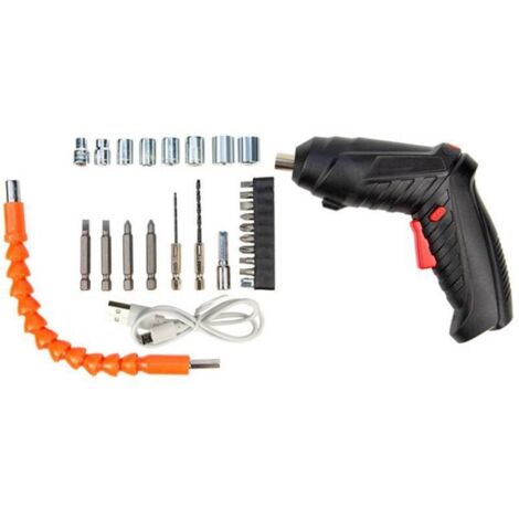 Ensemble de tournevis électrique rechargeable et accessoires