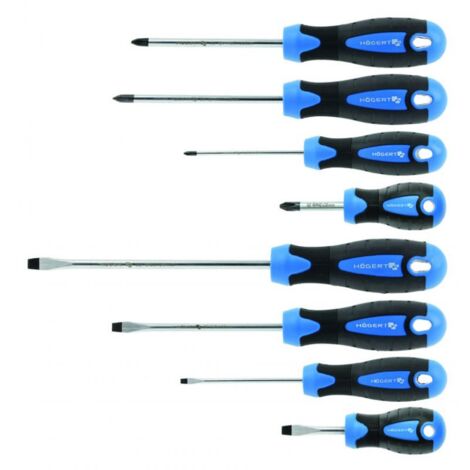 Ensemble de tournevis Hogert HT1S096 8 unités