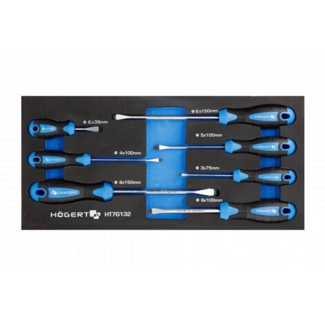 Ensemble de tournevis Hogert HT7G132 7 unités