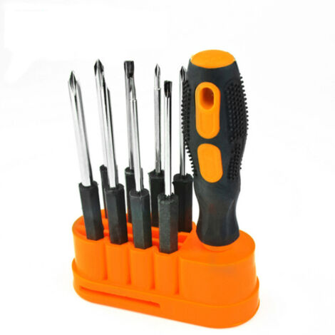 Ensemble de tournevis multifonctions 10 pièces pour petits tournevis ménagers Ensemble d'outils de tournevis plats cruciformes