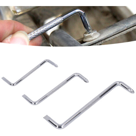 [Ensemble de Tournevis] Z Type Mano, 3Pcs Tournevis Offset à Double Embout 90°, Court et Maniable pour Réparations à la Maison, Ordinateur, Vélo