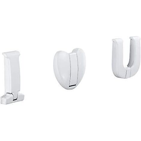 ensemble De Trois Pices De Patre Murale Pliante Cache (blanche), Patre Murale Pour Enfant, Patre Pour Charpe, Porte-monnaie, Cl, Chapeau, Sac, For