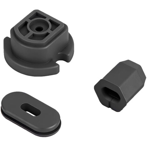 Ensemble de trois pièces en silicone pour trottinette électrique Xiaomi 4 Lite 2e génération, comprenant un coussinet fixe et un cache anti-poussière pour le bouchon.