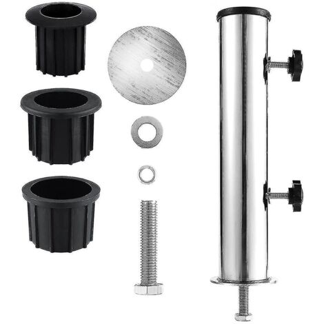 Ensemble de tubes pour mât de parasol, pied de parasol d'extérieur, ensemble de tubes à emboîter, adapté au jardin extérieur