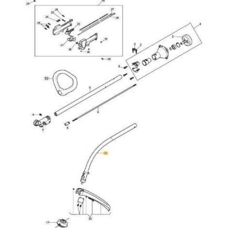 ENSEMBLE DE TUYAU DE TRANSMISSION ORIGINAL STIGA - 118803477/0