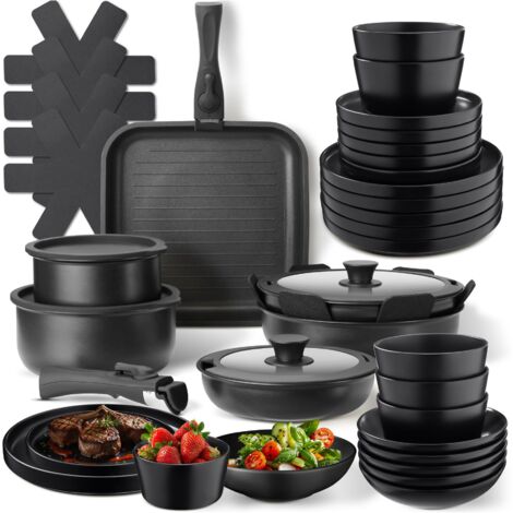 Ensemble de vaisselle pour 6 personnes avec kit cuisine