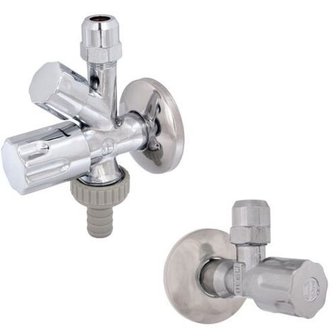 Ensemble de vannes d'angle combinées JS BEST.AUS : KOMBI-EV 7115.15 + EV 7100.15